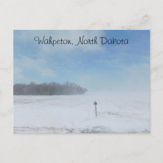 Wahpeton, North Dakota Snow Postcard