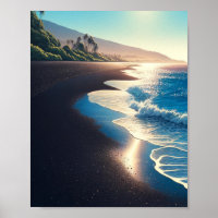 Waianapanapa State Park Black Sand Beach, Maui