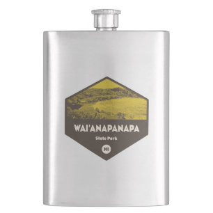 Wai'anapanapa State Park Hawaii Hip Flask