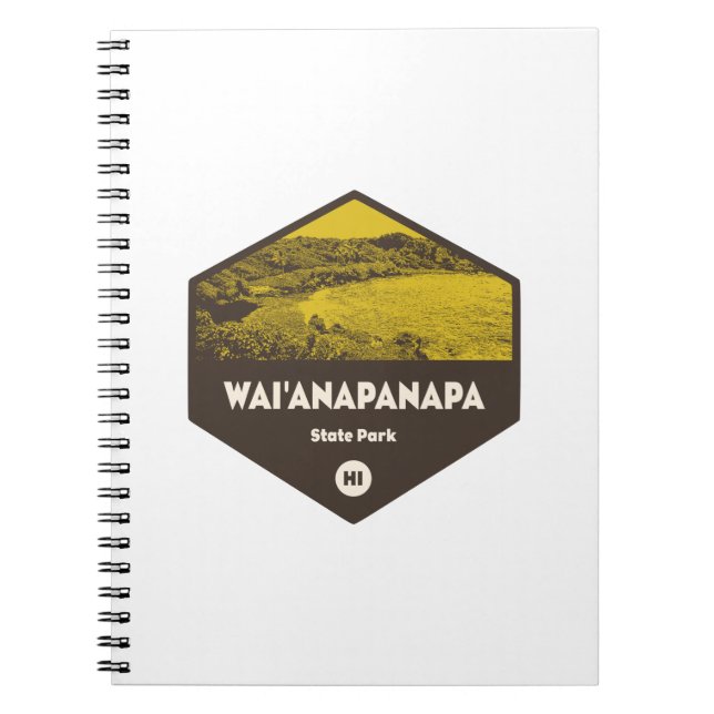 Wai'anapanapa State Park Hawaii Notebook (Front)