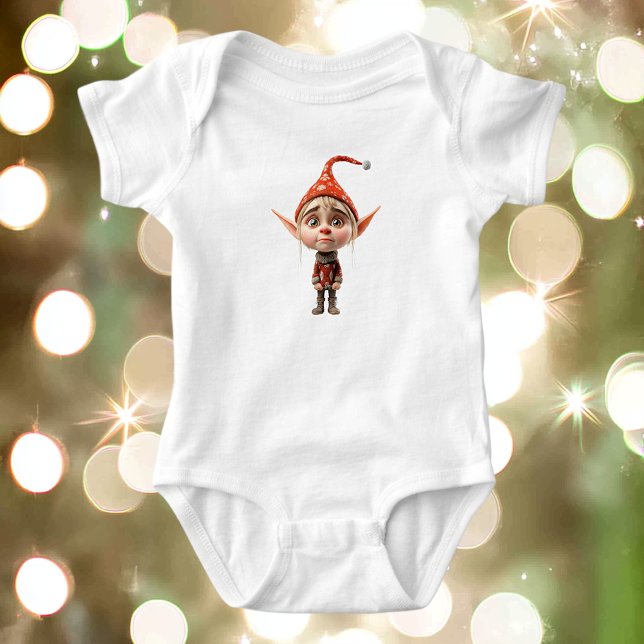 Waifish Girl Christmas Elf Baby Bodysuit (Creator Uploaded)