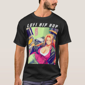 Waifu Manga Anime Girl 90S Retro Lofi Hip Hop T-Shirt