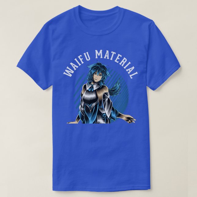 Waifu Material  Kawaii Anime Manga Japan School Ne T-Shirt (Design Front)