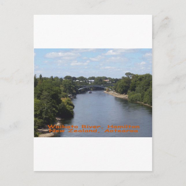 Waikato River, Hamilton Postcard (Front)