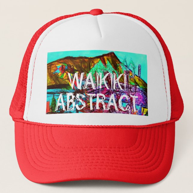 WAIKIKI ABSTRACT TRUCKER HAT (Front)