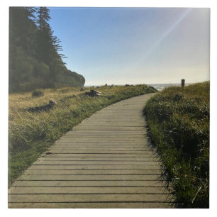 Waikiki Beach, Cape Disappointment, Washington Ceramic Tile