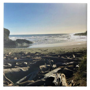 Waikiki Beach, Cape Disappointment, Washington Ceramic Tile
