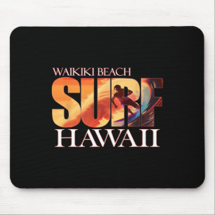 Waikiki Beach Hawaii Hawaiian Islands Surf For Men Mouse Pad