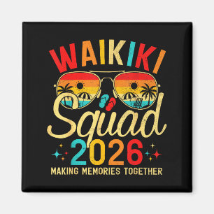 Waikiki beach hawaii summer vacation family trip magnet