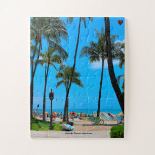 Waikiki Beach Honolulu Jigsaw Puzzle