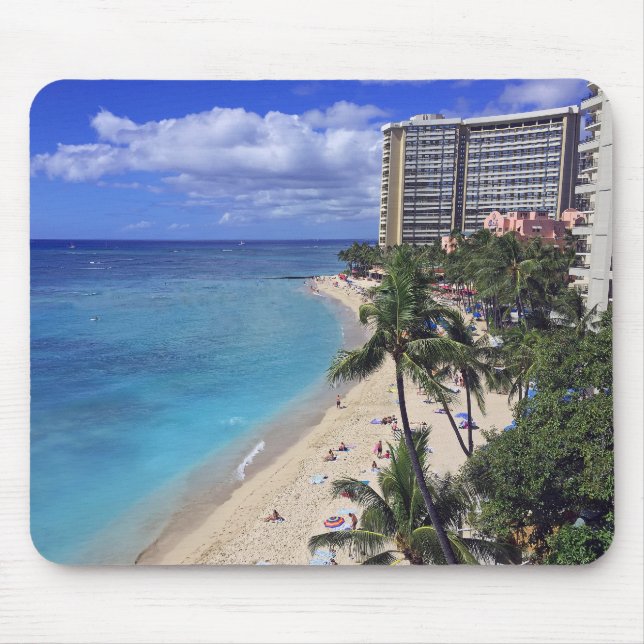 Waikiki Beach Mouse Pad (Front)