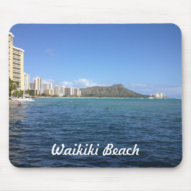 Waikiki Beach Mouse Pad (Front)