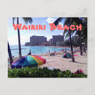 Waikiki Beach Postcard