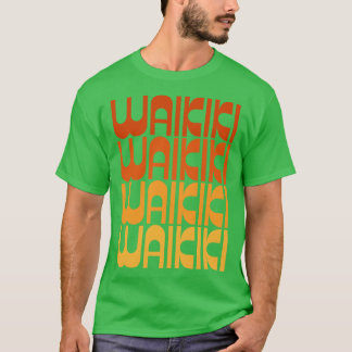 Waikiki Beach Retro TShirt
