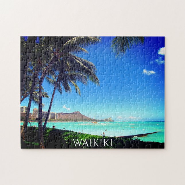 waikiki hawaii jigsaw puzzle (Horizontal)