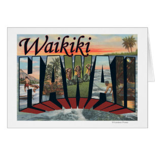 Waikiki, Hawaii - Large Letter Scenes