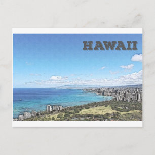 Waikiki, Hawaii Postcard