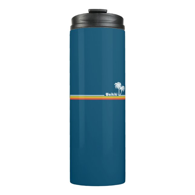 Waikiki, Hawaii Thermal Tumbler (Front)