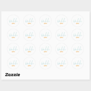 Waikiki, Hawaii Travel Souvenir Classic Round Sticker