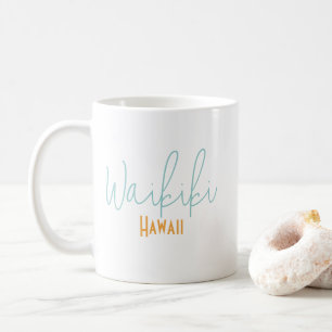 Waikiki, Hawaii Travel Souvenir Coffee Mug