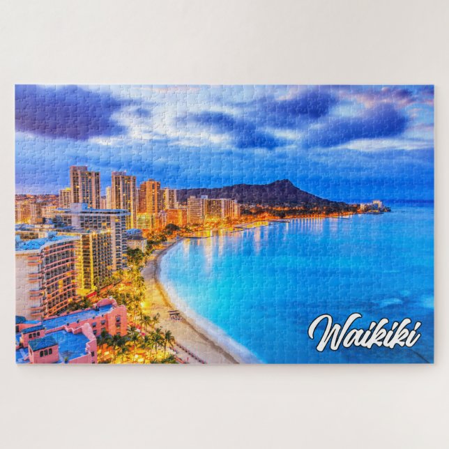 Waikiki, Hawaii, United States Jigsaw Puzzle (Horizontal)