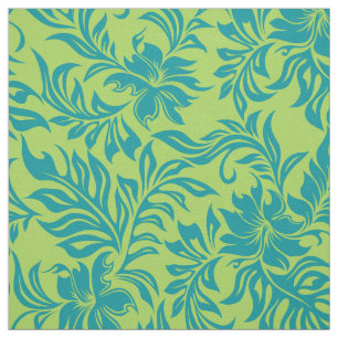 Waikiki Hibiscus Hawaiian Pareau Floral Fabric