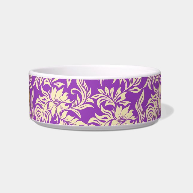 Waikiki Hibiscus Hawaiian Pet Bowls (Right)
