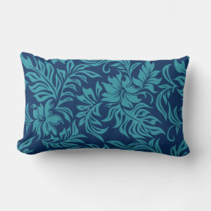 Waikiki Hibiscus Hawaiian Reversible Lumbar Pillow