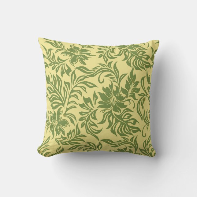 Waikiki Hibiscus Hawaiian Reversible Pillows (Front)