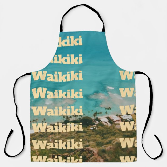 Waikiki, Honolulu, Oahu, Hawaii Apron (Front)