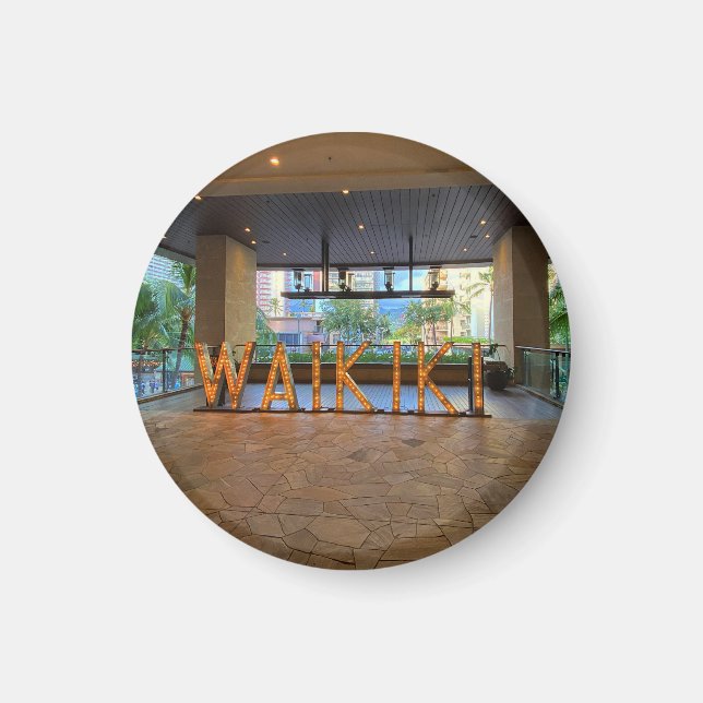 Waikiki Sign #1 Magnet (Front)