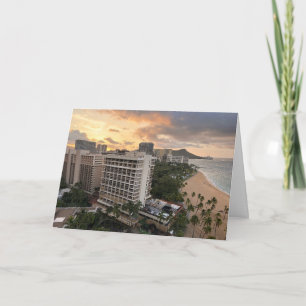Waikiki Sunrise Card