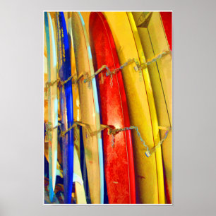 Waikiki Surfboards Print