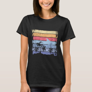 Waikiki Surfing Surfer Vintage Surf Board Beach Ma T-Shirt