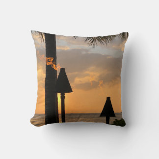 Waikiki Tiki Torches Cushion