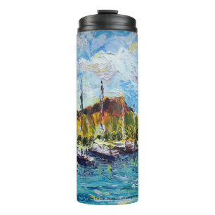 WAIKIKI YACHT CLUB PAINTING THERMAL TUMBLER