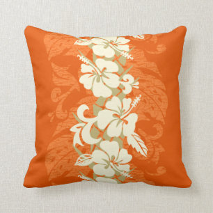 Waikoloa Hawaiian Hibiscus Floral Cushion