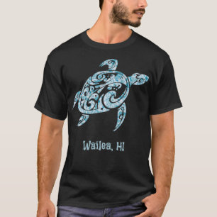 Wailea, HI Tribal Save The Sea Turtle Hawaiian Pul T-Shirt