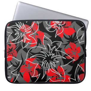 Wailea Hibiscus Hawaiian Neoprene Wetsuit Laptop Sleeve