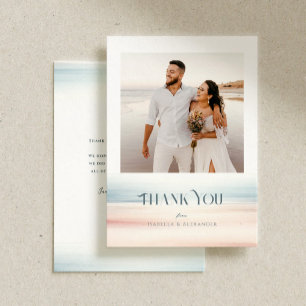 Wailea Wedding Personalised Message Thank You Card