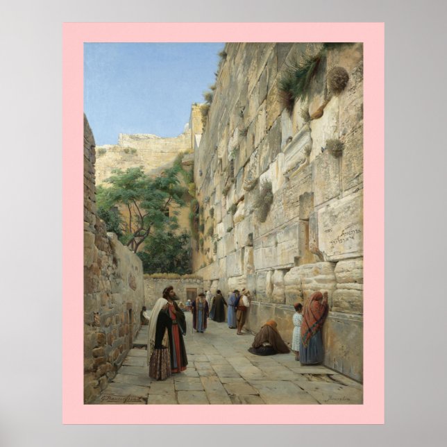 Wailing Wall Gustav Bauernfeind Canvas 24x30 Poster (Front)