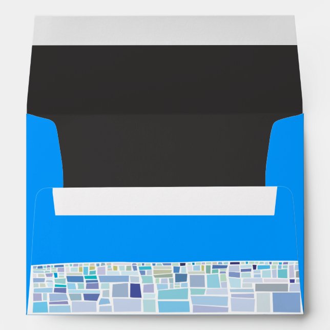 Wailing Wall Israel Bar Bat Mitzvah Invitation Envelopes (Back (Bottom))