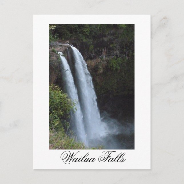 Wailua Falls Kauai Hawaii Postcard (Front)