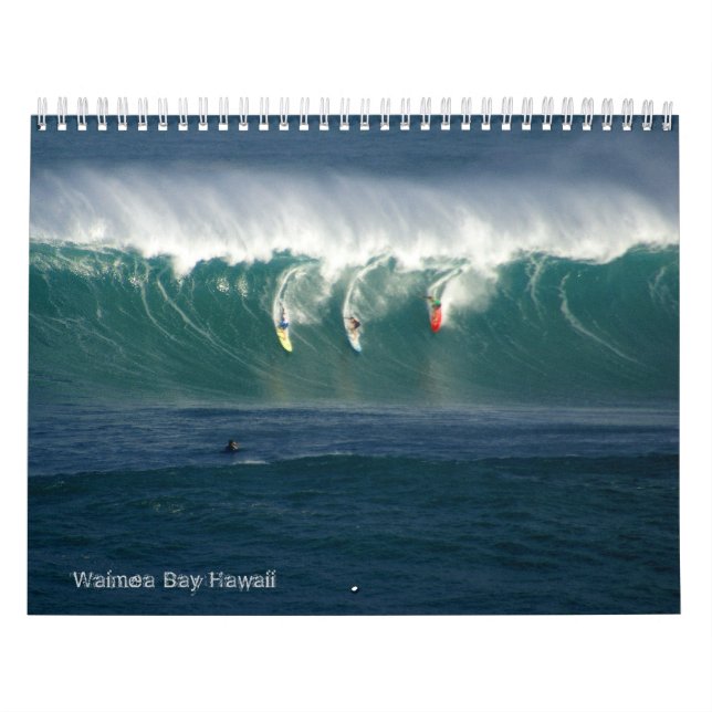 Waimea Bay Big Waves Calendar (Cover)