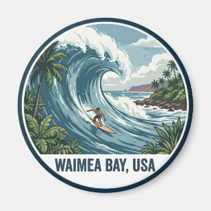 Waimea Bay USA Magnet