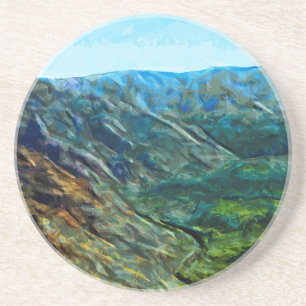 Waimea Canyon 11 Abstract Impressionist.jpg Coaster