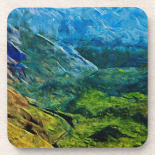 Waimea Canyon Abstract Impressionist Coaster