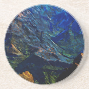 Waimea Canyon Kauai Abstract Impressionist Coaster