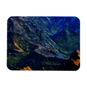 Waimea Canyon Kauai Abstract Impressionist Magnet