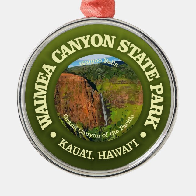 Waimea Canyon SP Metal Ornament (Front)